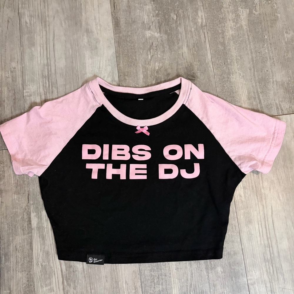 Rave wonderland crop tee